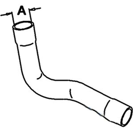 Upper Radiator Hose Fits FordNew Holland Tractor 7910 8210 -  AFTERMARKET, E0NN8260AA